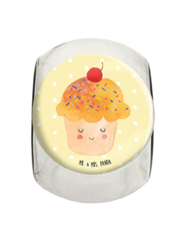 Mr. & Mrs. Panda Kaffeedose Cupcake ohne Spruch in Gelb Pastell