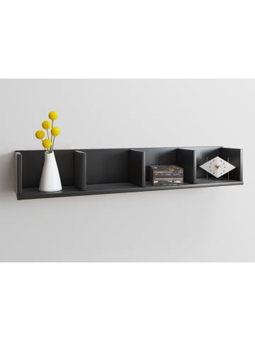 VCM  Holz Wandregal Wandboard Regal Honsa in Schwarz