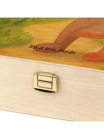 Mr. & Mrs. Panda Holz Teebox Bär Schultüte Design ohne Spruch in Weiß