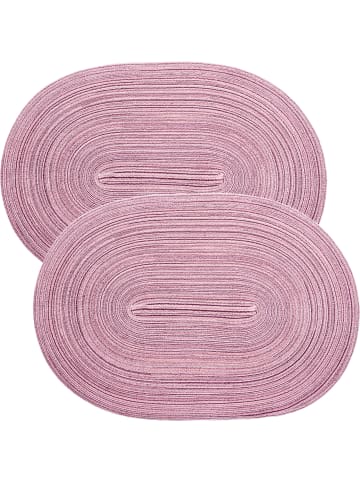 Erwin Müller Tischset 2er-Pack Silves in mauve