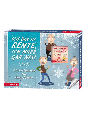 ROTH Rentner Freizeit-Adventskalender gefüllt, mit Büchlein in Bunt