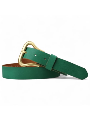 FRONHOFER Damen Ledergürtel Gold in Jade