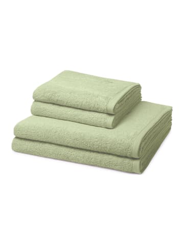 Ross 2 X Handtuch 2 X Duschtuch im Set Vita in Schilf