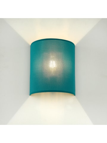 Licht-Erlebnisse Wandlampe (B)20 x (H)23 cm in Weiß Petrol