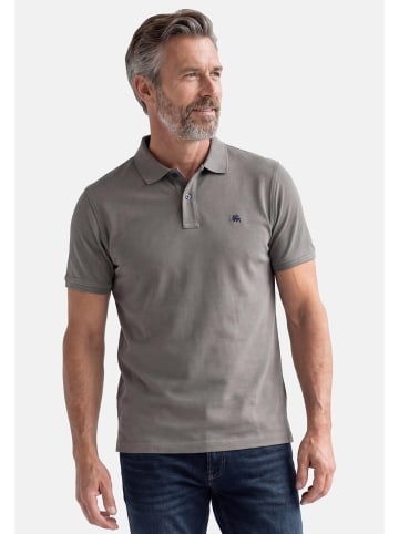Lerros Poloshirt Basic in grau / weiß
