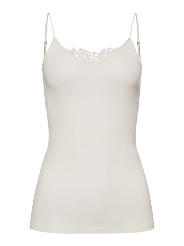 Hanro Spaghettitop Woolen Silk in cygne