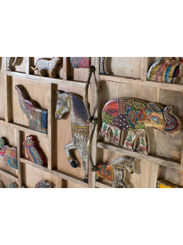 Giner y Colomer Handbemalter Schrank aus Mangoholz in Multicolored