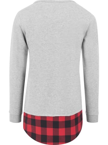 Urban Classics Sweater in gry/blk/red