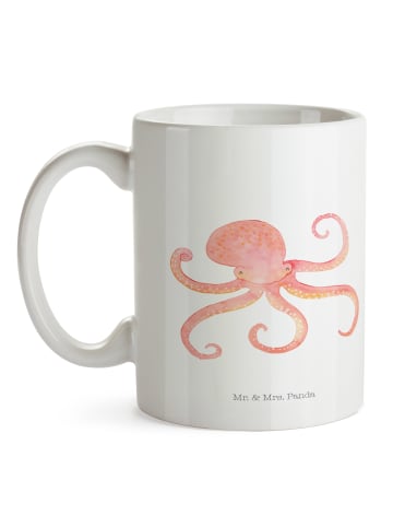 Mr. & Mrs. Panda Tasse Tintenfisch ohne Spruch in Weiß