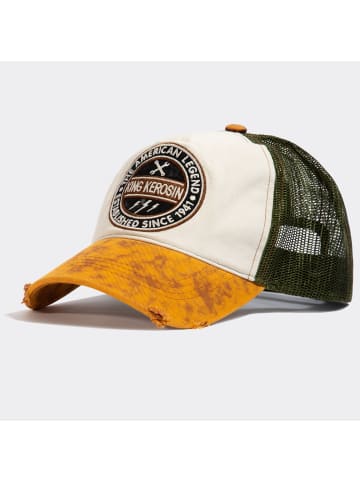 King Kerosin King Kerosin Trucker Cap American Legend in offwhite