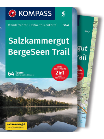 Kompass-Karten KOMPASS Wanderführer Salzkammergut BergeSeen Trail, 61 Touren mit...