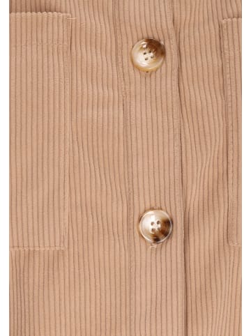 Swirly Women Jacket in Khaki Nude