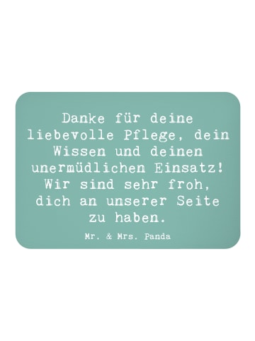 Mr. & Mrs. Panda magnet Spruch Dankbare Pflegekraft mit Spruch in Meeresbrise