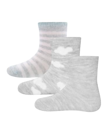 ewers 3er-Set Socken Wolken in grau