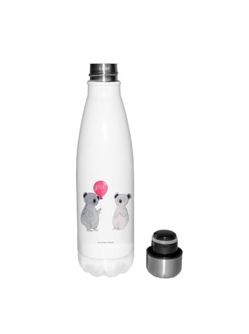 Mr. & Mrs. Panda Edelstahl Wasserflasche Koala Luftballon ohne S... in Weiß