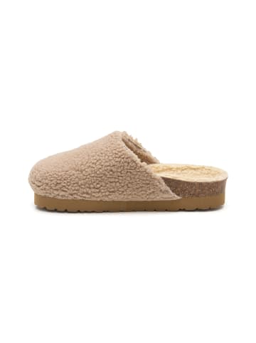 billowy Pantoletten in beige