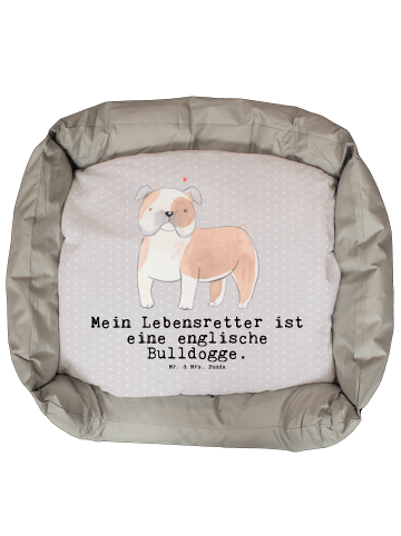 Mr. & Mrs. Panda Hundekorb Englische Bulldogge Lebensretter mit ... in Grau Pastell
