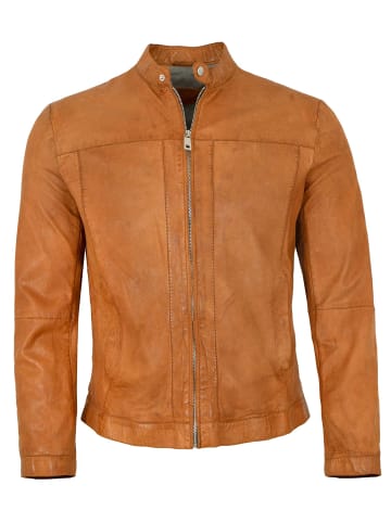 Milestone Lederjacke Lammnappa in Camel
