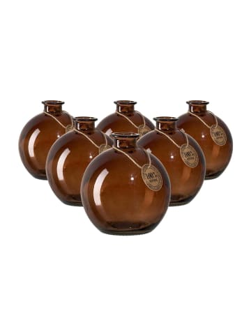 Ritzenhoff & Breker 6er Set Vasen Marokko 17,5 cm braun in braun