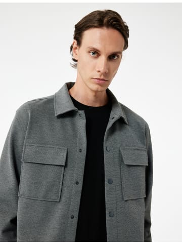 KOTON SHIRTS LS BSC in Anthrazit