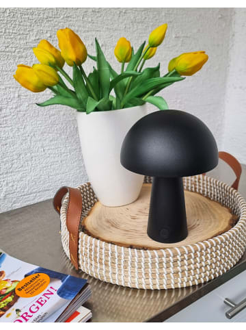 Coen Bakker LED Pilz Tischlampe IP44 Innen & Außen 15x21cm in Schwarz