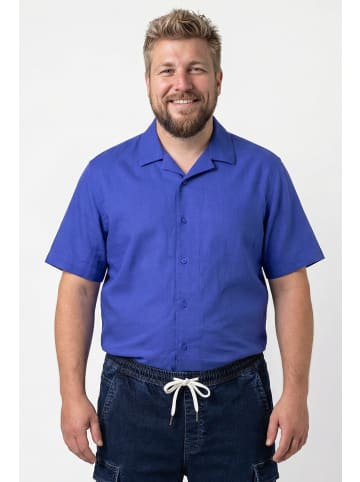 Men Plus Hemd in azurblau
