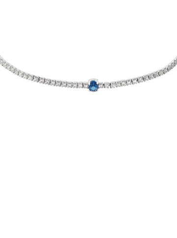 Amor Armband Silber 925, rhodiniert in Blau