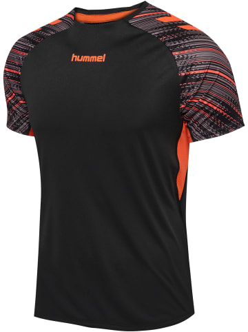 Hummel T-Shirt Hmlblaze Erwachsene in BLACK/ORANGE