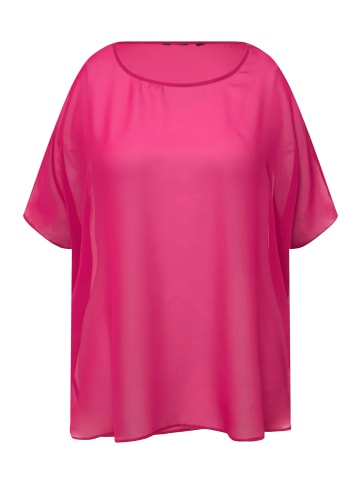 Ulla Popken Bluse in fuchsia pink