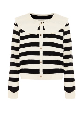 faina Cardigan in Weiss Schwarz