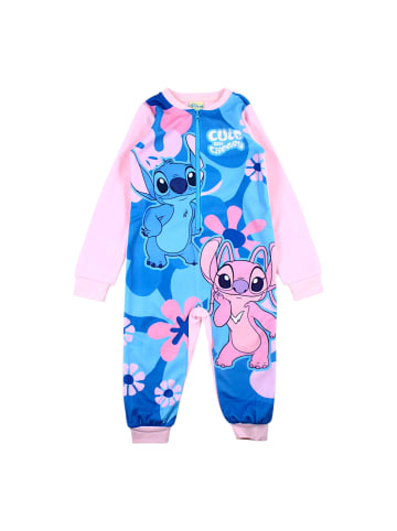 Lilo & Stitch Overall Fleece Schlafanzug Disney Stitch in Rosa
