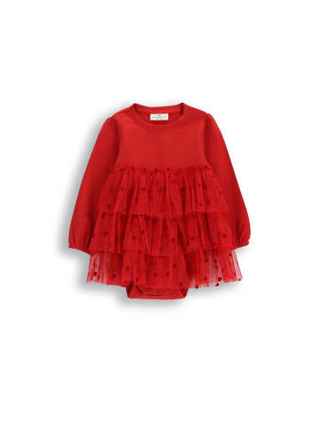 Coccodrillo Elegantes Kleid mit Body in rot