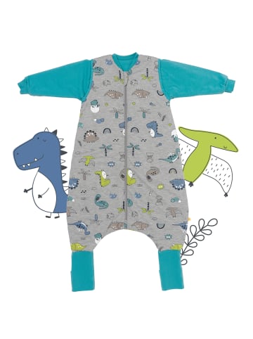 Schlummersack Schlafsack mit Füßen und umklappbaren Bündchen, 2.5 TOG in Anthrazit