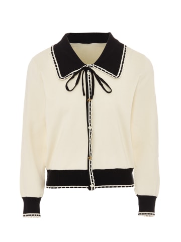 NAEMI Damen Cardigan in Wollweiss