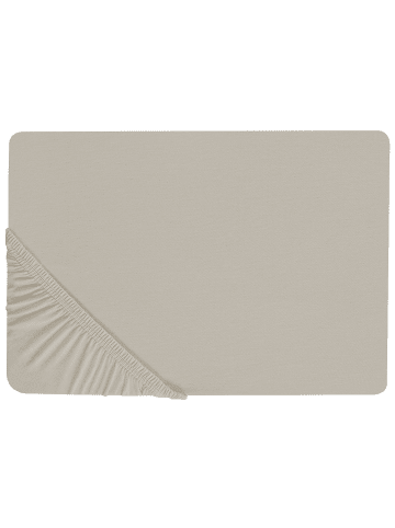 Beliani Bettlaken JANBU in Grau - (W) 140 x (H) 30 x (L) 200 cm