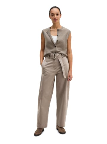 Marc O'Polo Ärmelloser Cardigan regular in Stone Taupe Melange