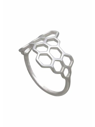 Gemshine Ringe BIENENWABE in silver coloured