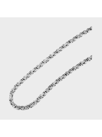 Adeliás Unisex Halskette – Königskette aus Edelstahl 55 cm in silber