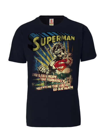 Logoshirt T-Shirt Superman - The Last Hope in schwarz