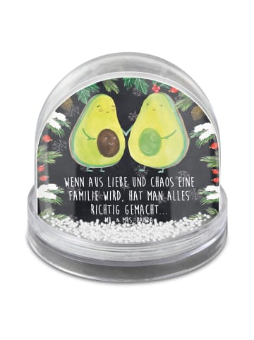 Mr. & Mrs. Panda Schüttelkugel Avocado Pärchen mit Spruch in Kreidetafel