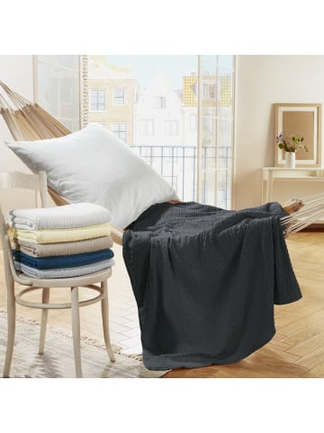 REDBEST Microfaser Sommerdecke 2er-Pack Detroit in anthrazit