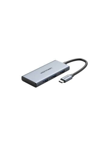 Vention USB-C auf HDMI - 3x USB 3.0, SD, TF Hub  0.15m Grau in Grau