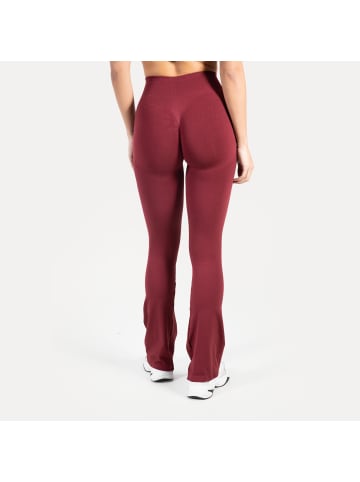 SMILODOX Schlaghose Leggings Aylin Scrunch in Bordeaux