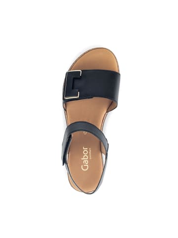 Gabor Comfort Keilsandaletten in Schwarz