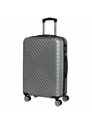 Paradise by CHECK.IN Kingston - 4-Rollen-Trolley 67 cm (lila) in silber