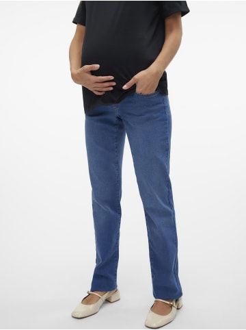 mama licious Umstandsjeans mit Straight Fit in Medium Blue Denim