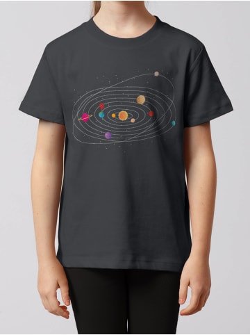 wat? Apparel T-Shirt Sonnensystem in Grau