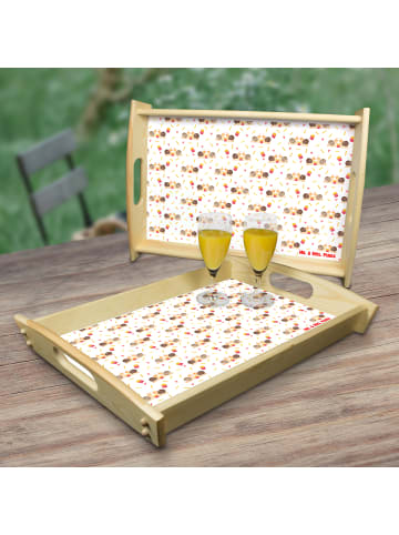 Mr. & Mrs. Panda Tablett Schnecken Liebe ohne Spruch in Weiß