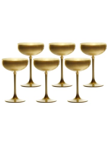 Stölzle 6er Set Sektschalen Elements 230 ml in Gold