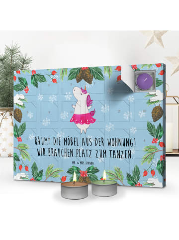 Mr. & Mrs. Panda Duftkerzen Adventskalender Einhorn Ballerina mi... in Eisblau
